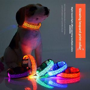 Collar electrónico LED para mascotas, con recarga de flash ajustable, collares para mascotas, collares LED reflectantes para perros, productos nocturnos antipérdida para perros - Product Image 4
