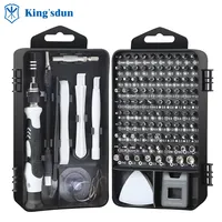Kingsdun 117 In 1 Schroevendraaier Set Professionele Schroevendraaier Bits Kit Magnetische Elektronica Reparatie Tool Set