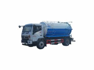 รถดูดสิ่งปฏิกูลแบบสุญญากาศ Dongfeng D7 ขนาด 4x2 ถัง 10000 ลิตร พร้อมปั๊มสุญญากาศแบบวงแหวนน้ำ เหมาะสำหรับการขนส่งสิ่งปฏิกูลและตะกอนในแอฟริกาเขตร้อน - Product Image 1