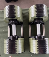 Mancuernas Ajustables de Hierro Fundido de 43 kg con Incrementos de 2.5 kg para Ejercicios de Brazos y Cuerpo