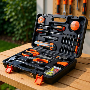 Home Combination <b>Tool</b> <b>Set</b> with Carbon Steel <b>Tools</b> Hard Case Packaging 1 Year Warranty Durable Carbon Steel - Product Image 5