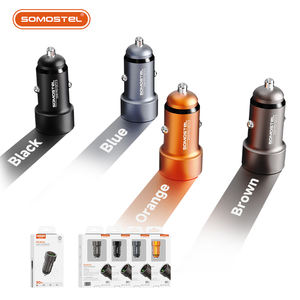 Cargador de Coche Inteligente SOMOSTEL con Carga Rápida, Puerto USB Tipo-C PD30W QC18W, Cargador de Coche de Aluminio, Cargador de Celular <span class=keywords><strong>para</strong></span> Coche - Product Image 3