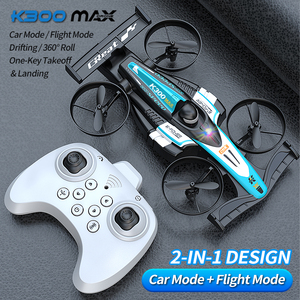 รถแข่ง SJY-K300 MAX แบบใช้ได้ทั้งบนบกและทางอากาศ ของเล่นบังคับวิทยุ 2.4G ดีไซน์ 2-in-1 หมุนได้ 360 องศา °   โดรนควอดคอปเตอร์บังคับวิทยุแบบหมุนได้ สำหรับของเล่นผู้ใหญ่ - Product Image 3