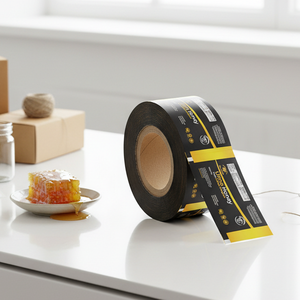 שירות הדפסה בהתאמה אישית של YSH, נייר אלומיניום פלסטי בדרגת מזון, סרט אריזה רב שכבתי בדרגת מזון לאריזת דבש - Product Image 1