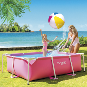 <span class=keywords><strong>Piscina</strong></span> Rectangular <span class=keywords><strong>INTEX</strong></span> 28266 Rosa Familiar, de Metal y PVC, Duradera, Ecológica, Fácil de Instalar, Spa para Niños - Product Image 1
