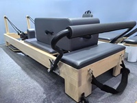 Gericon Massives Ahornholz Verstellbarer Multifunktions-Pilates-Studio-Reformer Umweltfreundlicher Langlebiger Rahmen Langlebige Federn 3-Jahres-Garantie