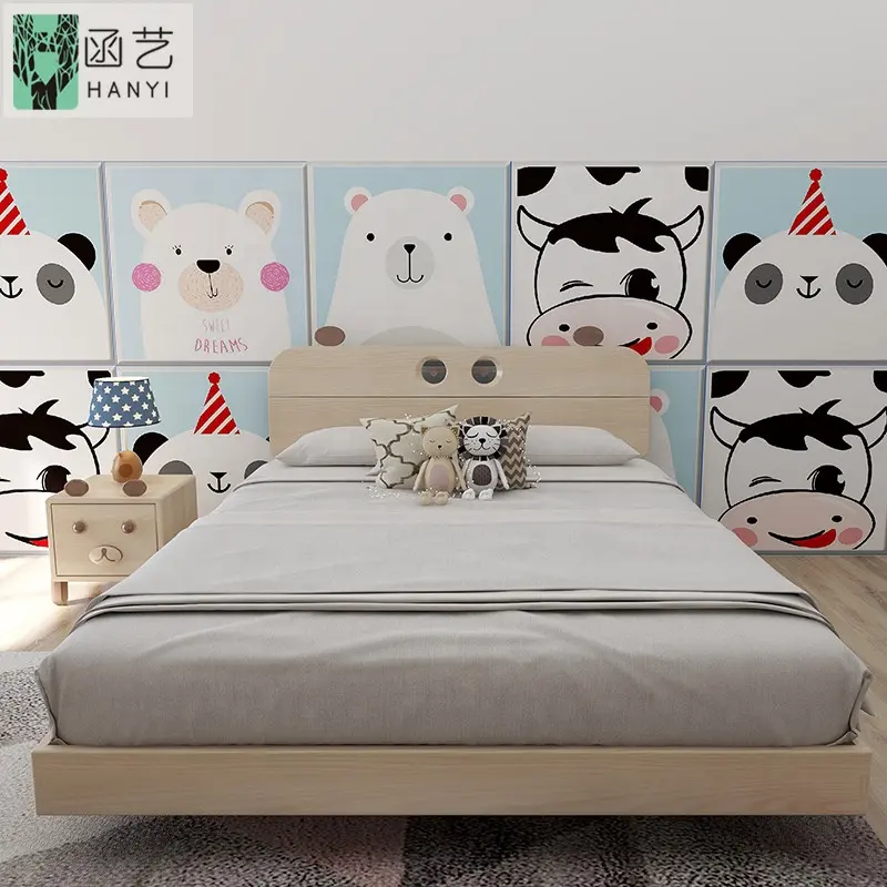 Su geçirmez sevimli bebek WallSticker ev dekorasyonu Adesivos karikatür Papel Tapiz PE köpük duvar kağıdı duvar kağıtları 3D