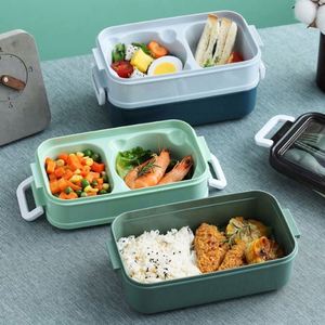 304 Stainless Steel Plastic <b>Stackable</b> Airtight Heatable Eco-Friendly Food Grade Keep Food Hot Tiffin <b>Lunch</b> <b>Box</b> Bento Dual Tier - Product Image 5
