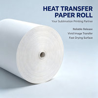 Papier de transfert thermique par sublimation en rouleau jumbo pour usine, 70-100 g/m², taux de transfert élevé pour l'impression numérique textile par sublimation