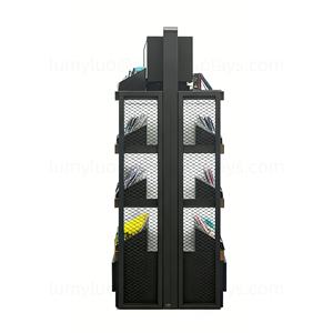 LED Illuminated Double-sided Metal Display <b>Cabinet</b> Stand with Drawers & <b>Light</b> Up Sign for Cosmetics Skincare Retail Store - Product Image 3