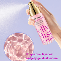 Sérum en spray pour le visage OEM coréen, booster cutané, double texture, collagène, PDRN, gelée, brume, exosomes, nicotinamide, blanchissant, anti-âge