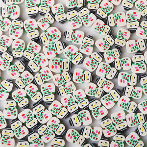 Perles plates en <span class=keywords><strong>argile</strong></span> polymère pour Bracelet, bijoux trou, perles en <span class=keywords><strong>argile</strong></span> polymère, Halloween <span class=keywords><strong>Fimo</strong></span>, noël, 1000 pièces - Product Image 5