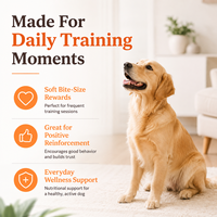 Friandises multifonctionnelles pour l'entraînement des chiens avec DHA, probiotiques et biotine – Formule tout-en-un pour la santé de la peau, du pelage et du cerveau – Sachet de 1 lb