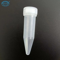 Tubes à centrifuger inférieurs coniques du laboratoire 5ml avec du CE de bouche de vis/ISO13485 certifié