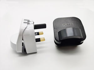 Convertisseur d'adaptateur de prise de <span class=keywords><strong>voyage</strong></span> européen, ue, 2 broches vers royaume-uni, 3 broches - Product Image 2