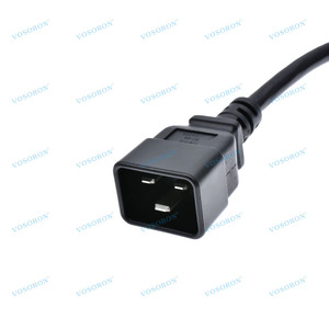 IEC 320 C20 Để Dual C13 Splitter Dây Điện, Nhiệm Vụ Nặng Nề C20 Nam Để 2X C13 Nữ Y Splitter Cáp - Product Image 4