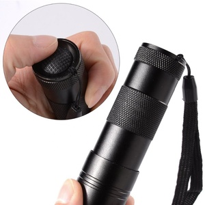 Biểu Tượng Tùy Chỉnh 12LED UV Đèn Pin 3W Điện Không Thấm Nước Blacklight Phát Hiện An Toàn EDC 3AAA Torch Ánh Sáng Nhôm LED IP65 Đen - Product Image 3