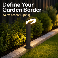 Lampadaire LED de Jardin 600MM 3000K IP65 pour Extérieur, Poteau Lumineux Paysager 18W 12W, Vente en Gros