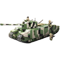 Bloques de Construcción de Tanques Completos, Modelo Ensamblado, Juguetes Educativos Militares, Partículas Pequeñas, Regalo para Niños