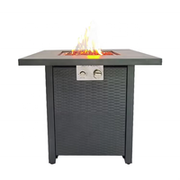 Table de foyer en acier au propane de 28 pouces