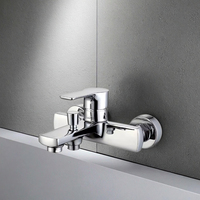 FEIDU Style Moderne Mitigeur Bain Douche Robinet Haute Qualité En Laiton Vanne Thermostatique Chrome Finition Polie Pluie pour Hôtels