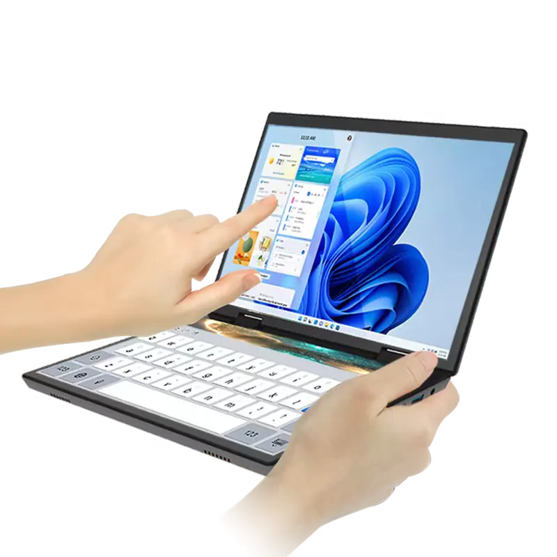 Yoga double écran 10.5 pouces 360 rotation ordinateur portable professionnel 16GB 32GB Portable Ordinateur N95 intel Double écran Win 11 ordinateur portable