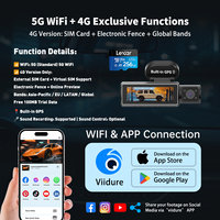 Caméra de tableau de bord 4G à 6 objectifs, enregistreur vidéo 4K, caméra de tableau de bord, caméra arrière 4K