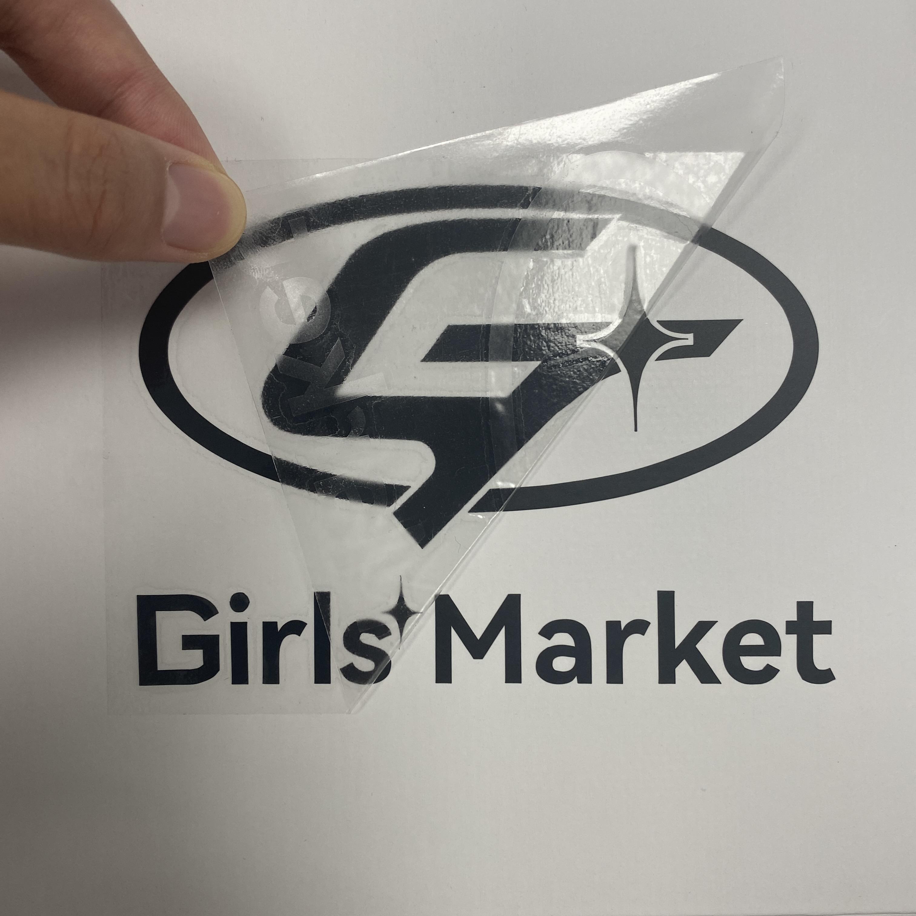 Etiqueta de transferencia de letras