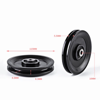 50mm 60mm 70mm 88mm 92mm 97mm 120mm 160mm 110mm 100mm Fitness Sport Gym Drahtseil-Rollen Nylon-Räder Kunststoff-Gym-Seilrolle