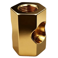 Accessoires d'éclairage en laiton, pièces tournées personnalisées carrées/rondes, usinage sur tour automatique pour lampe d'intérieur vintage, certifié ISO9001