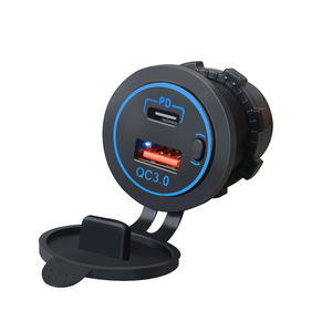 Coche modificado impermeable QC3.0 PD Puerto USB cargador de coche 12V/24V para coche RV barco motocicleta - Product Image 1