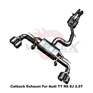 Système d'échappement Catback Vortex haute performance pour Audi TT RS 8J 2.5T 2009-2015 en acier inoxydable - Product Image 3