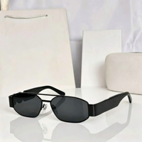 Lunettes de soleil de luxe à monture intégrale, de haute qualité, carrées, dégradées, dorées, rétro, protection UV400, pour hommes et femmes, style business décontracté, usage quotidien