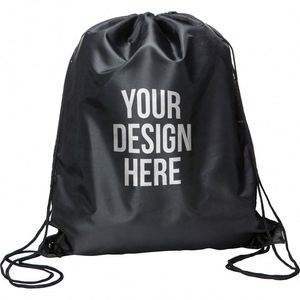 Promotional Pouch Colorful Polyester Nylon Shopping Bag Non-Woven <b>Drawstring</b> <b>Backpack</b> Custom Logo Available - Product Image 1