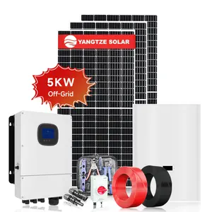 10 năm bảo hành 5KW 10KW 15KW tắt hệ thống năng lượng mặt trời lưới với pin dự phòng 5KW hệ thống năng lượng mặt trời