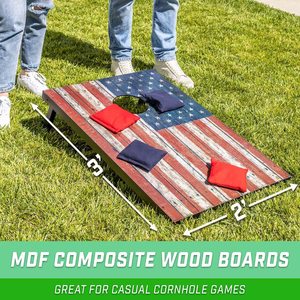 Jeu de planches de lancer créatives en bois avec motifs imprimés, jeu de Cornhole pour enfants, pour l'intérieur et l'extérieur - Product Image 5