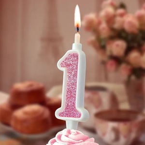 Brillo de oro en <span class=keywords><strong>polvo</strong></span> 0-9 pastel de cumpleaños Digital fiesta Topper vela para Ramadán Diwali Halloween hecho <span class=keywords><strong>cera</strong></span> de parafina escaparate - Product Image 3