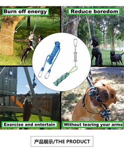 Cuerda elástica para mascotas al aire libre, <span class=keywords><strong>juguetes</strong></span> <span class=keywords><strong>de</strong></span> cuerda para colgar, <span class=keywords><strong>juguetes</strong></span> para <span class=keywords><strong>Pitbull</strong></span>, <span class=keywords><strong>perros</strong></span> masticadores agresivos pequeños y grandes para hacer ejercicio - Product Image 6