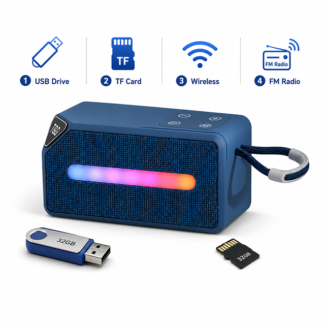Hot Selling Bass Wireless Portable BT Mini Speaker Stereo Loud Sound Home Woofer Blue-tooth Speaker FM Radio Support TF/USB