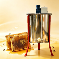 Extracteur de miel électrique Dadant à trois cadres en acier inoxydable épaissi, centrifugeuse séparatrice de miel pour apiculture