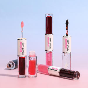 2 in 1 Double Head Moisturizing Long-lasting Lip Oil Tear-Off Lip Gloss Non Stick <strong>Cup</strong> Peel off Lip Gloss - Product Image 1