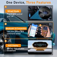Escáner OBD2 Bluetooth, Herramienta de Diagnóstico, Comprobador de Batería, Datos en Tiempo Real, Plug and Play, Comprobación de Emisiones, Compatible con iOS y Android, para Mecánicos de Automóviles