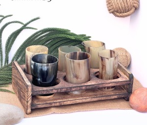 Cornes à boire sculptées sur mesure, écologiques, de style animalier et à motif viking, pour les fournisseurs de méad et les magasins d'articles vikings - Product Image 3