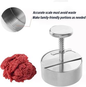 <b>Kitchen</b> <b>Gadget</b> Hamburger Patty Maker Stainless Steel Hamburger Patty Maker Cooking Mould - Product Image 3