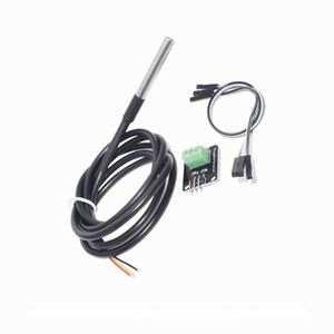 DS18B20 Fully Waterproof <strong>Temperature</strong> <strong>Sensor</strong> Module Digital Thermometer Probe+module <strong>with</strong> Wire - Product Image 1