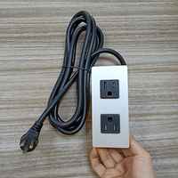 Multiprise de protection 10A 240V TR à double prise encastrée intégrée pour table de conférence