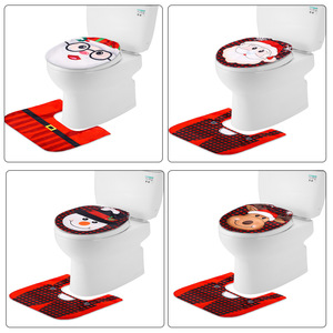 Decorazioni Natalizie per la Casa <span class=keywords><strong>Buon</strong></span> <span class=keywords><strong>Natale</strong></span> 2020 Felice <span class=keywords><strong>Anno</strong></span> Nuovo 2021 Copriwater Babbo <span class=keywords><strong>Natale</strong></span> Decorazioni di <span class=keywords><strong>Natale</strong></span> - Product Image 4