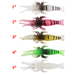 10 pièces/sac, 4,8 cm/1 g, leurre souple imitation crevette, leurre artificiel ultra-réaliste en forme d'insecte pour la pêche - Product Image 5