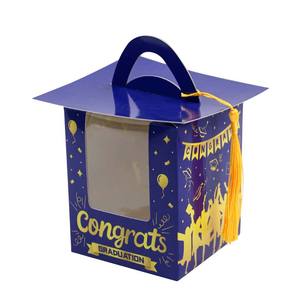 Caja de Regalo para Birrete de Graduación, Recuerdos para Fiesta de Graduación, Cajas de Dulces, Caja de Regalos con Borla, Centros de Mesa, Decoración para Clase - Product Image 6