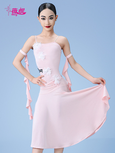 Robes de danse latine professionnelles Vennystyle pour femmes adultes - Matière en spandex/coton sur mesure pour la rumba, le cha-cha et la samba - Product Image 4